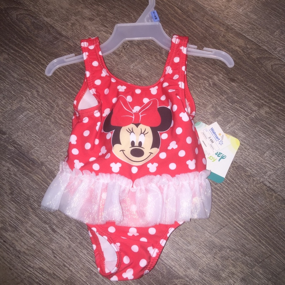 Sz 3/6mos Minnie Mouse bathing suit